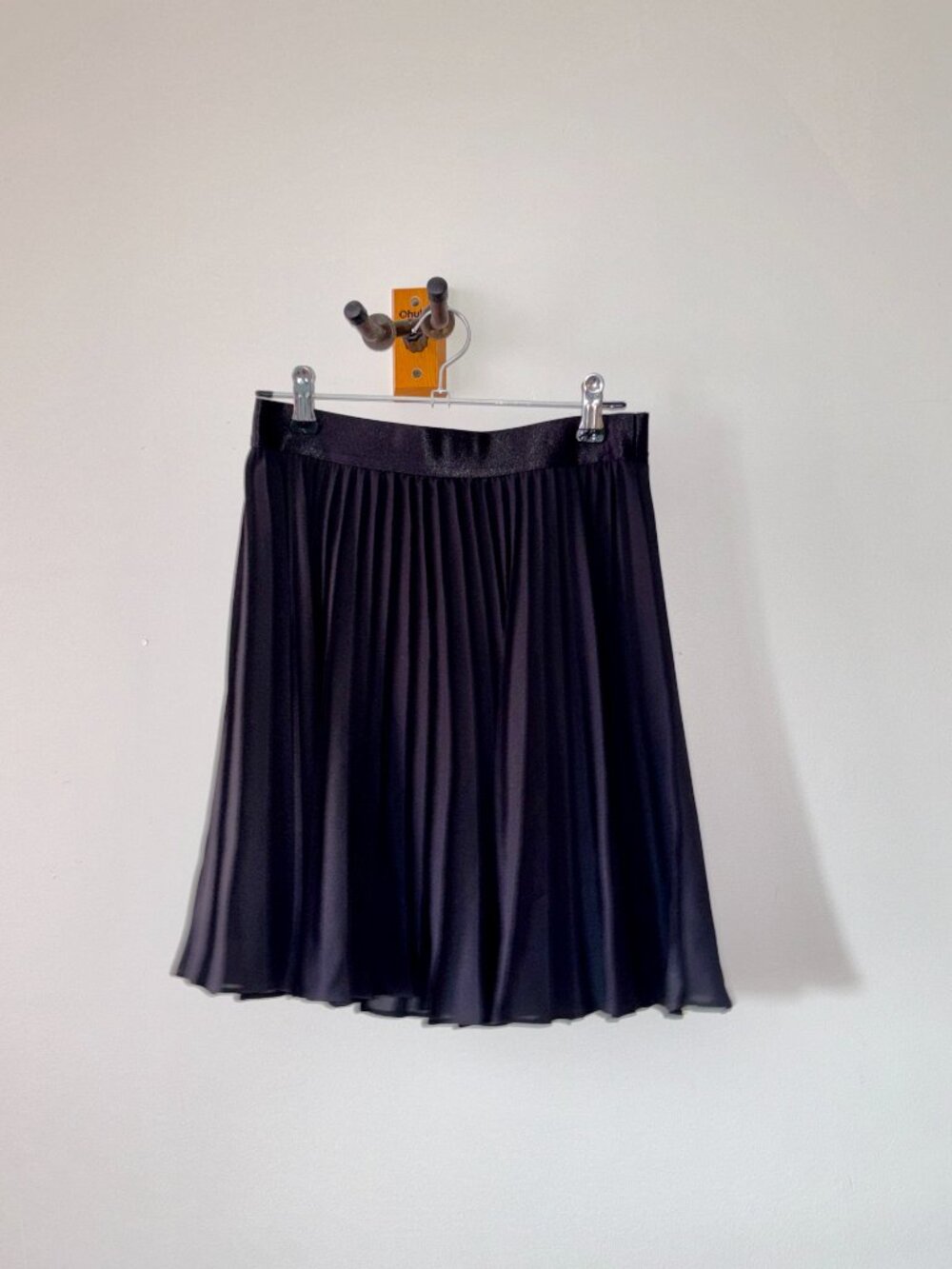 Express • Black Pleated Mini Skirt Elastic Waist